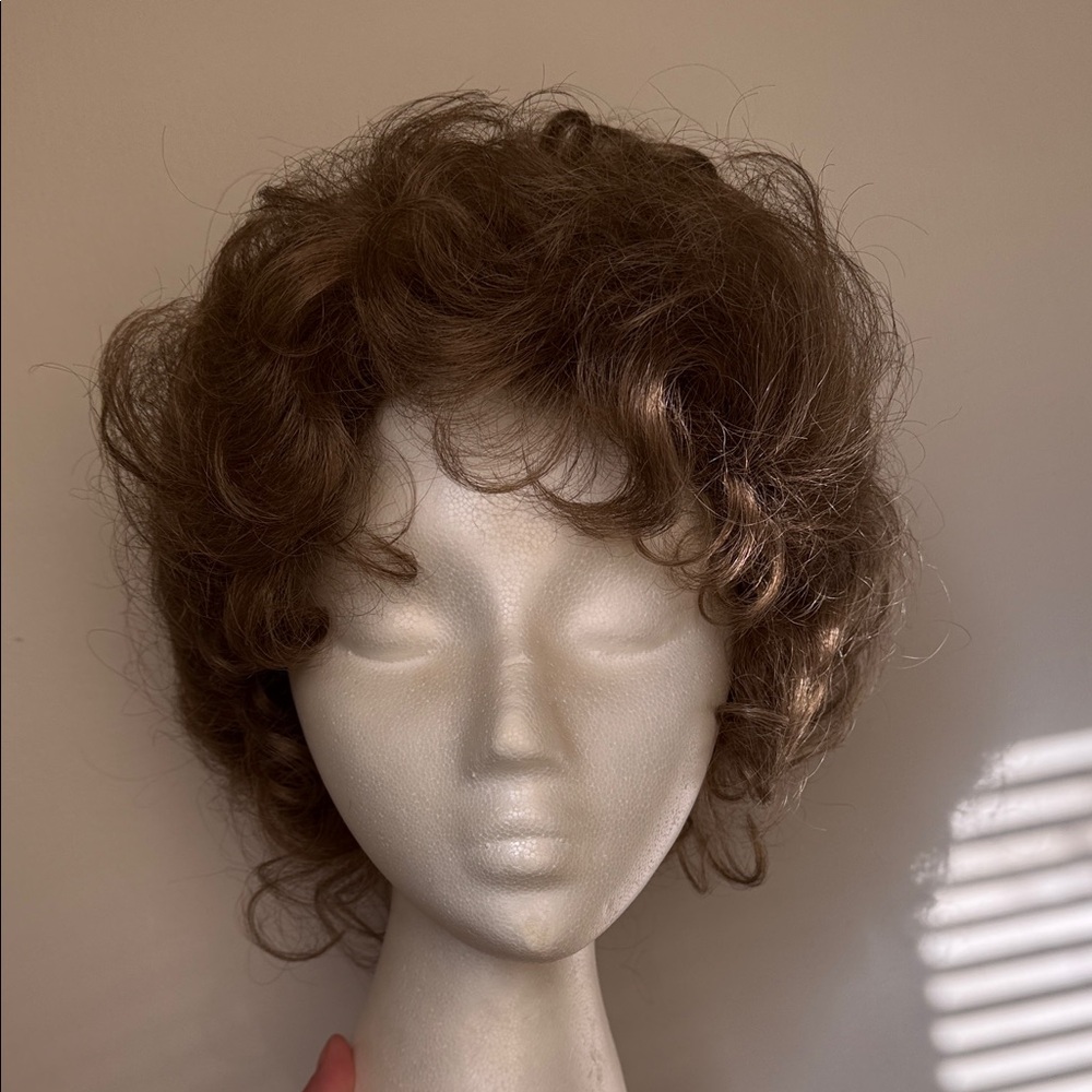 Curly Brown Wig for Women (4)
